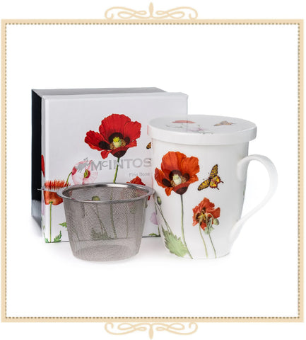 McIntosh Poppies - Mug & Infuser Set