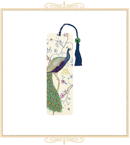 Peacock Beaded Bookmark