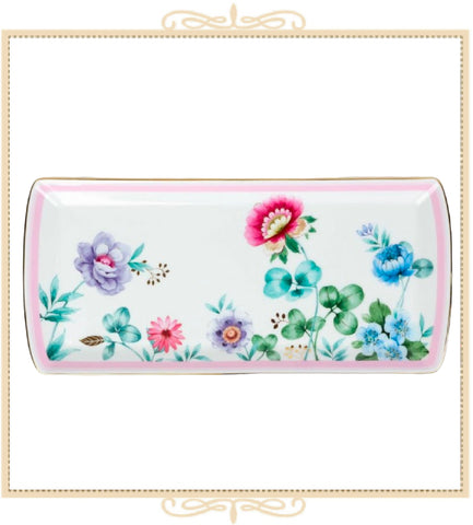 Pink Floral Garden Serving Tray