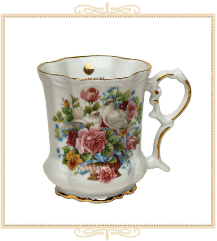 Queen Mary Signature Floral Mug Doves