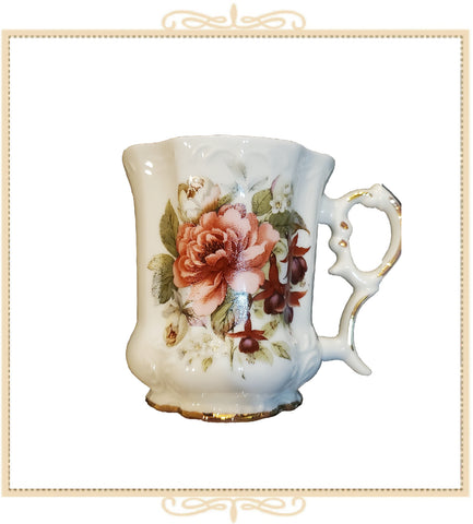 Queen Mary Signature Floral Mug Roses & Fuschias