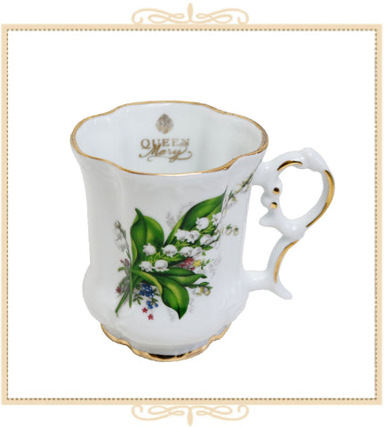 Queen Mary Signature Floral Mug Lily of the Valley