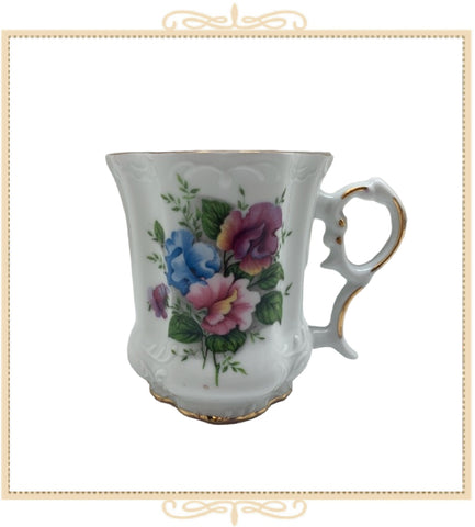 Queen Mary Signature Floral Mug Pink, Blue, & Purple Spring Blooms