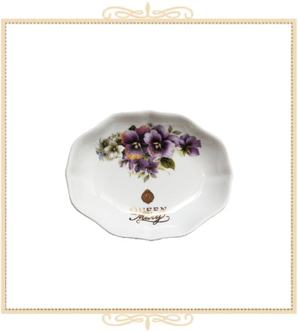 Queen Mary Signature Oval Drip Catcher in Assorted Floral Designs