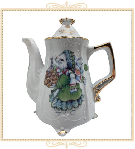 Queen Mary Signature Teapot Miss Mouse with Sack of Nuts