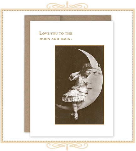 Love You To The Moon And Back LOVE CARD (SM152)
