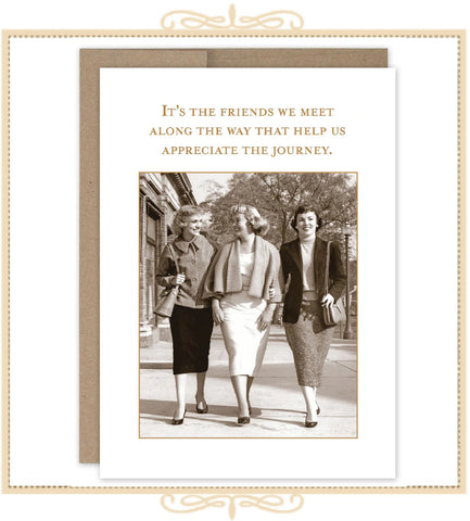 It's The Friends We Meet Along The Way That Help Us Appreciate The Journey FRIENDSHIP CARD (SM639)