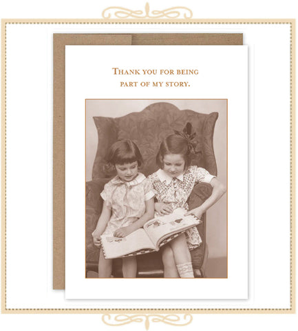 Thank You For Being Part Of My Story FRIENDSHIP CARD (SM739)