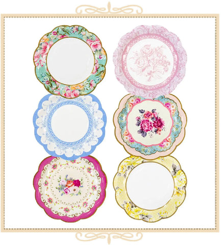 Truly Scrumptious Vintage Paper Plates 6.75 inches
