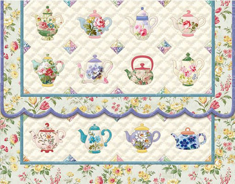 Teapot Quilt Note Card Set